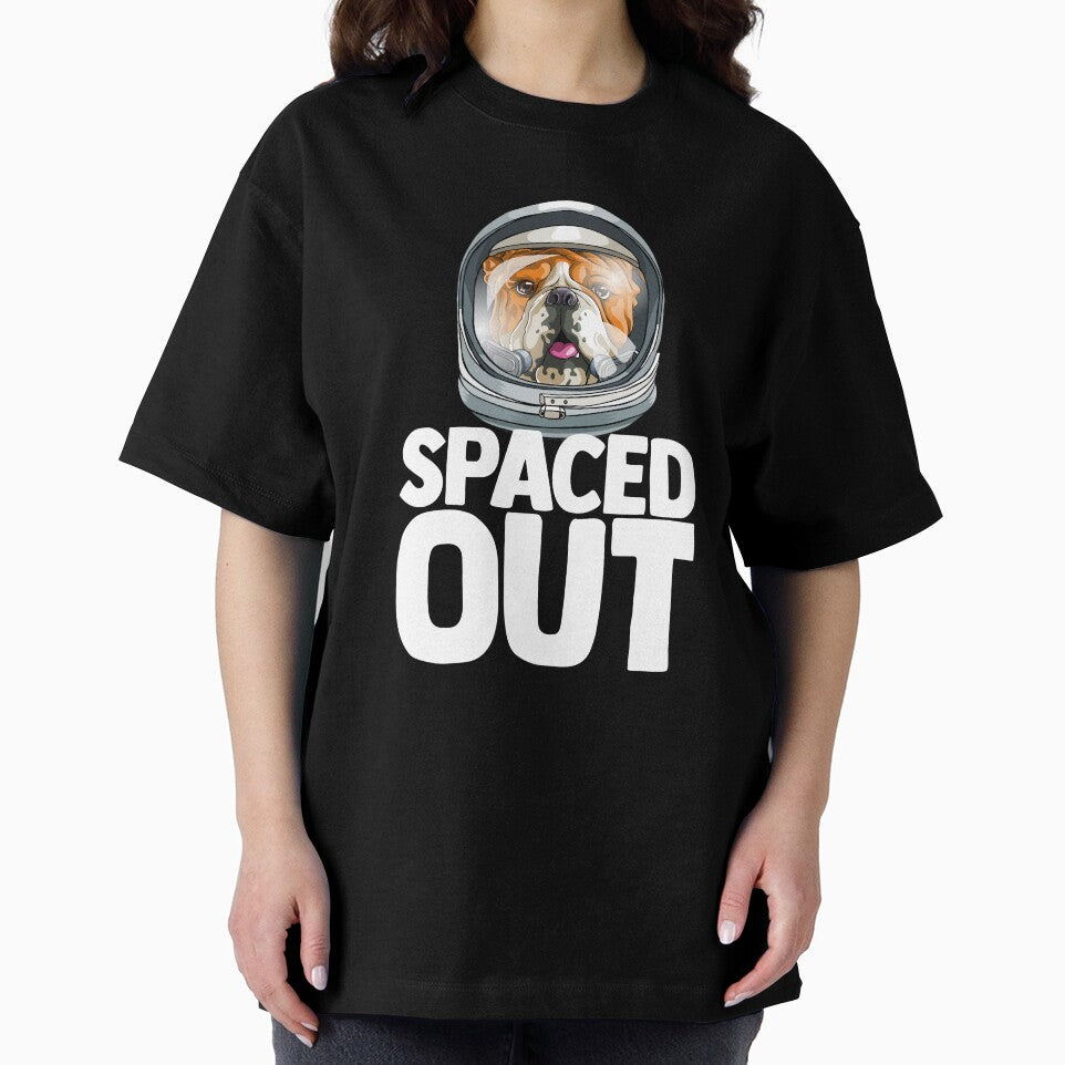 Spaced Out Astronaut Bulldog Outserspace Science Geek by Bendthetrend T-Shirts, Hoodie, Sweatshirt (Image 2)