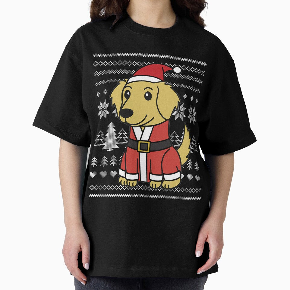 Cartoon Golden Retriever Funny Dog Christmas by NiceStore095 T-Shirts, Hoodie, Sweatshirt | BlankRebels.com (Image 2)
