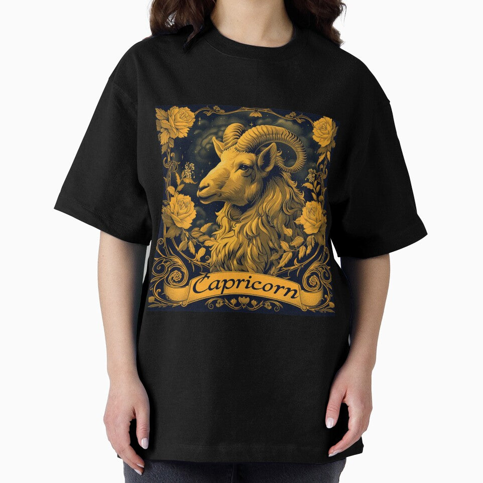 Vintage Style Capricorn Zodiac Sign by AiHead T-Shirts, Hoodie, Sweatshirt | BlankRebels.com (Image 2)