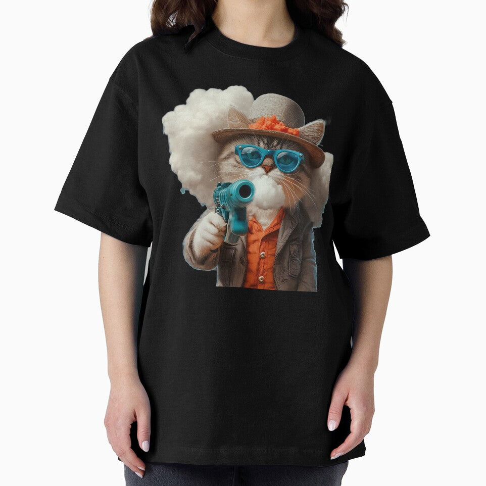 Cool Cat with an Attitude – The Purrfect Outlaw by Kat's Design Hub T-Shirts, Hoodie, Sweatshirt | BlankRebels.com (Image 2)