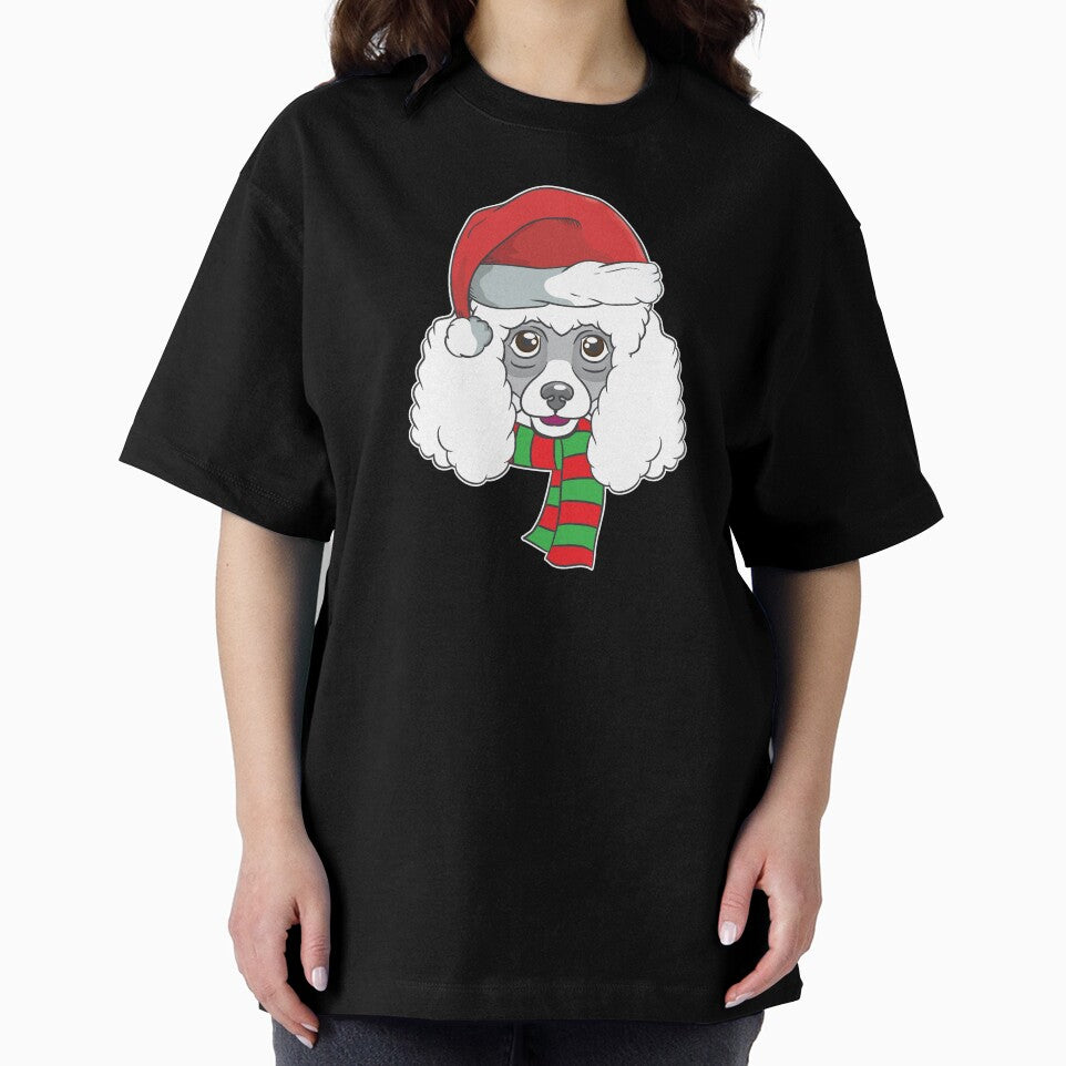 Funny Christmas Dog Xmas Santa  Poodle Holiday Gift by haselshirt