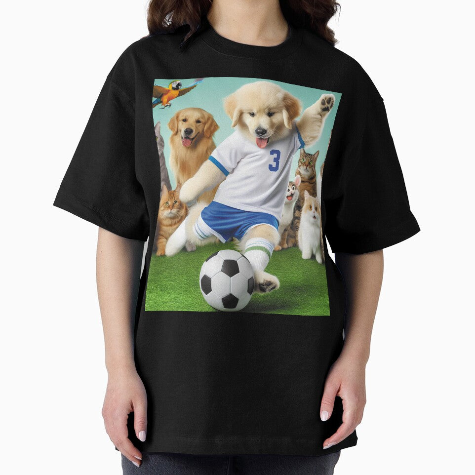 Funny Animals Playing Soccer Football Team, Kids Sports Animal Lover Gift, soccer dog by E.D.CH designs.