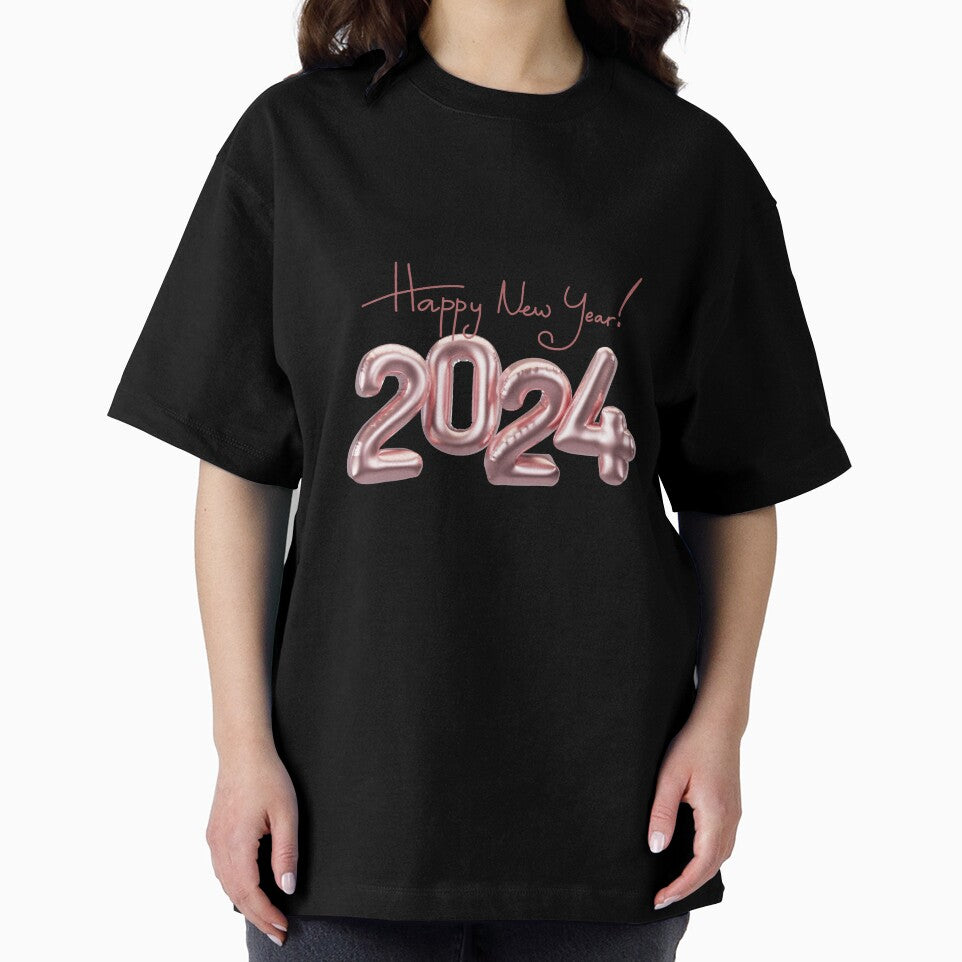 Happy new year 2024 shiny balloon by CreativaNook T-Shirts, Hoodie, Sweatshirt | BlankRebels.com (Image 2)