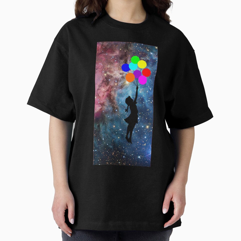 banksy ballon galaxy by quickart T-Shirts, Hoodie, Sweatshirt | BlankRebels.com (Image 2)