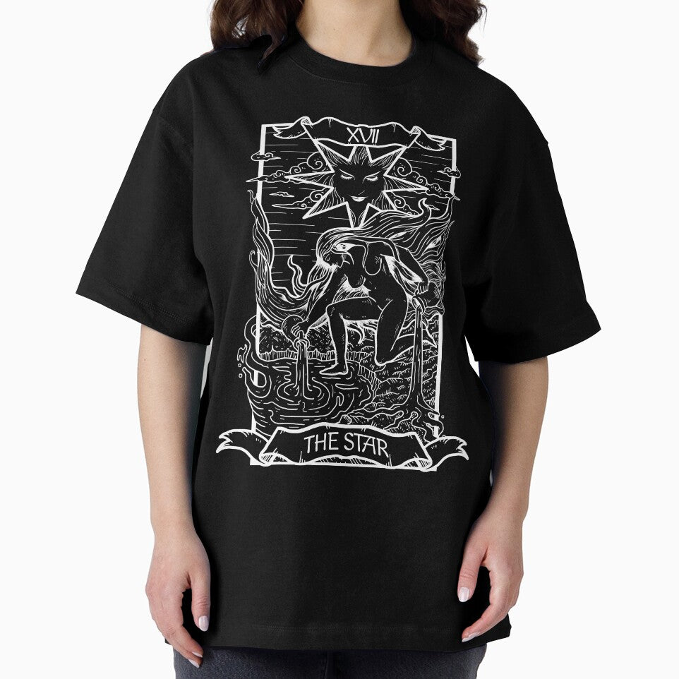 Tarot Card The Star Dark Edition by Fabian Manser T-Shirts, Hoodie, Sweatshirt | BlankRebels.com (Image 2)