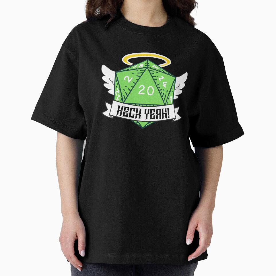 Heck Yeah! Angel D20 Natural 20 Crit Die by Candlelicht Designs T-Shirts, Hoodie, Sweatshirt | BlankRebels.com (Image 2)