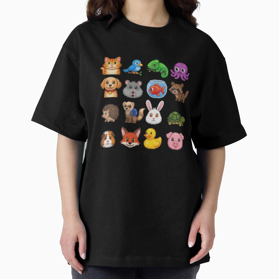 Cute Pixel Pets Collection | Retro 8-Bit Animals Pixel Art by PunkVerseStudio T-Shirts, Hoodie, Sweatshirt (Image 2)