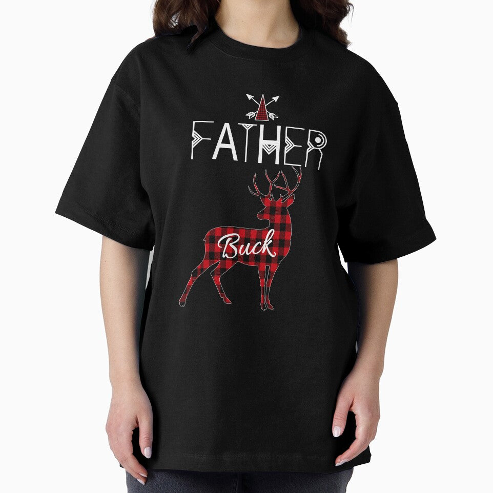 Father Buck Deer Buffalo Plaid Family Christmas Camping Holiday Gift by Sapphire Star T-Shirts, Hoodie, Sweatshirt (Image 2)