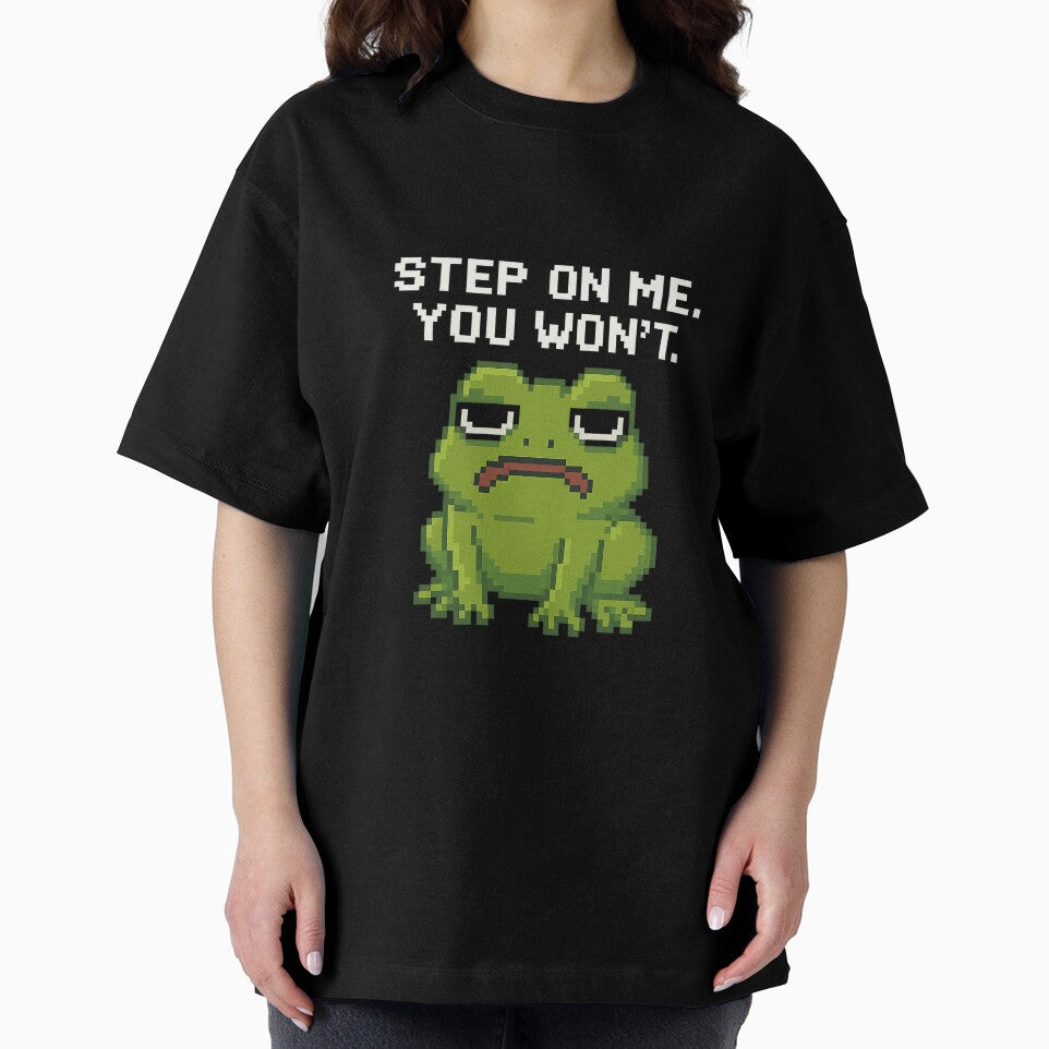 Step Me You Won’T – Funny Pixel Frog Meme T-Shirts, Hoodie, Sweatshirt