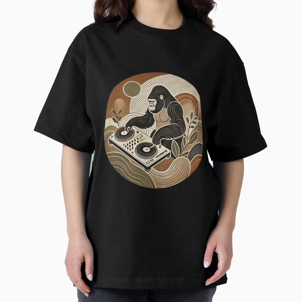 Earthy Grooves Gorilla DJ by LizzyLooDoo Designs T-Shirts, Hoodie, Sweatshirt | BlankRebels.com (Image 2)