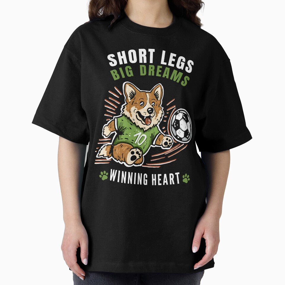 Funny Soccer Corgi Dog - Short Legs Big Dreams by Volta Studio
