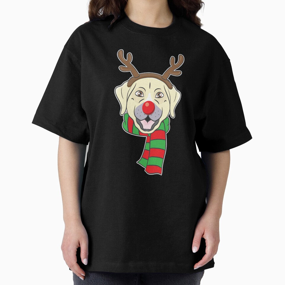 Funny Christmas Dog Xmas Reindeer Labrador Holiday Gift by haselshirt