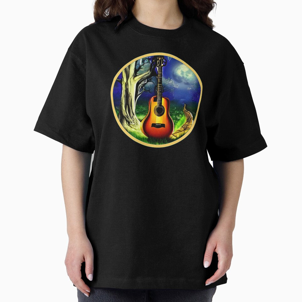 Moonlight Nature Guitar by The Love Quill T-Shirts, Hoodie, Sweatshirt | BlankRebels.com (Image 2)