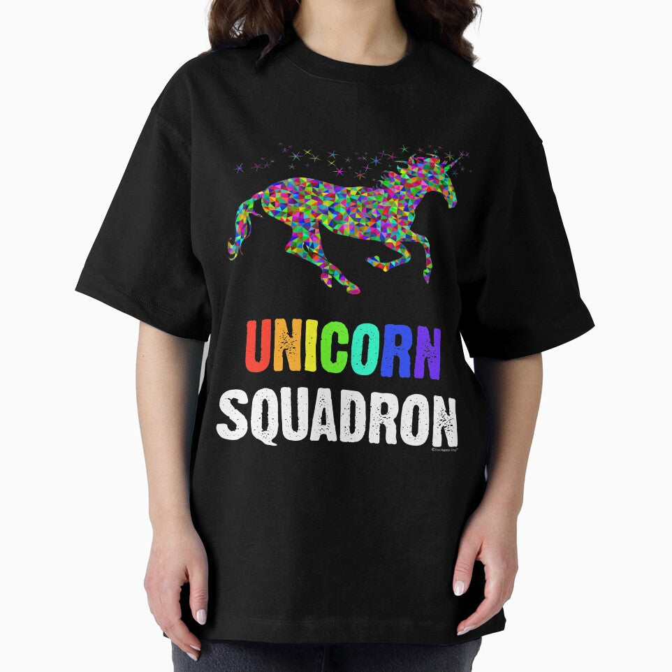 Unicorn Squadron - Glittering Unicorn Shirt by CoolApparelShop