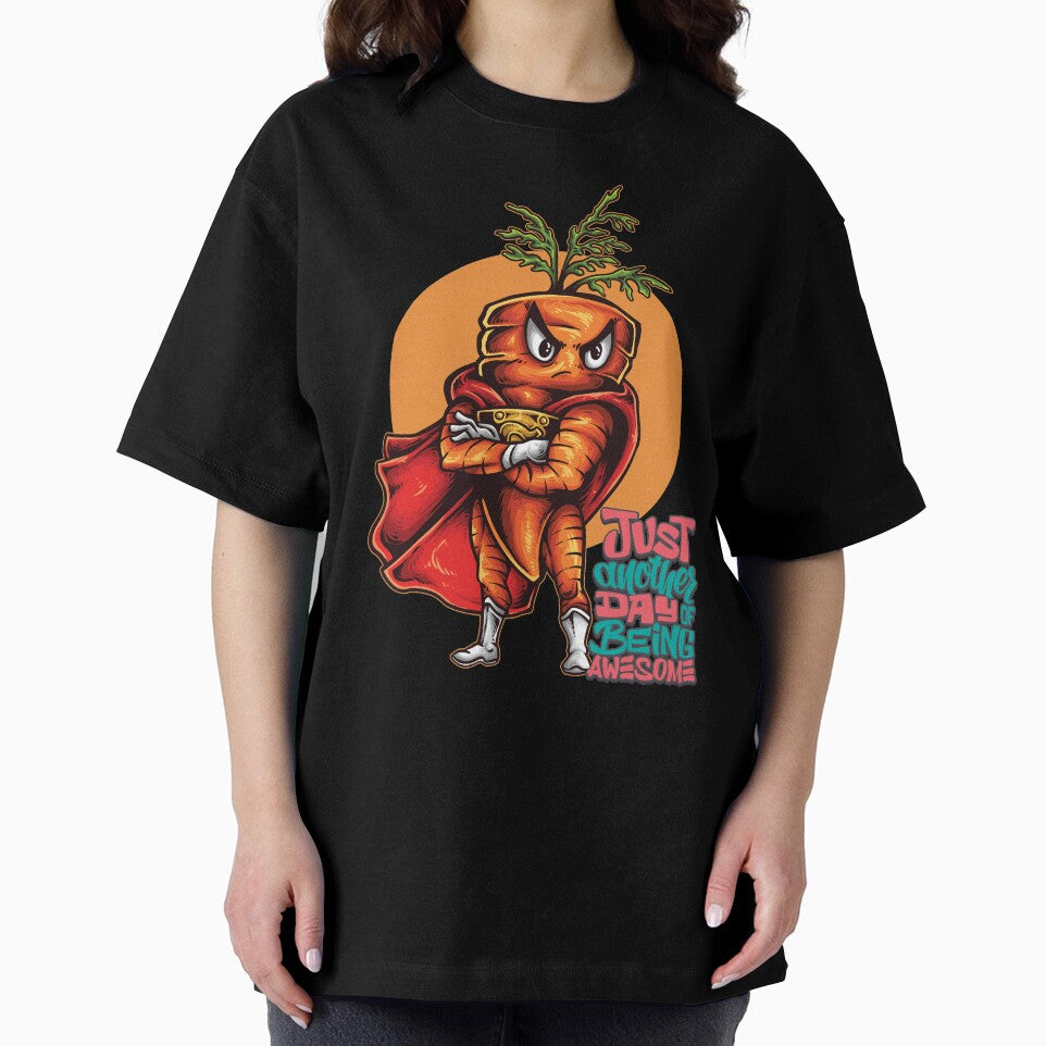 Just Another Day Being Awesome Superhero Carrot Foodie Superhero by ProjectX23 T-Shirts, Hoodie, Sweatshirt (Image 2)