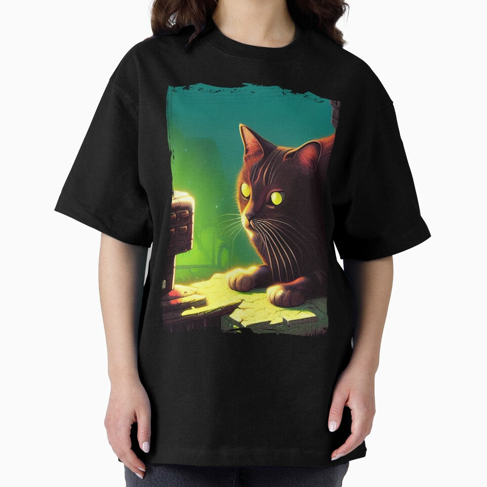 Sad Cat in Grunge 2 by GeminiDaydreamer T-Shirts, Hoodie, Sweatshirt | BlankRebels.com (Image 2)