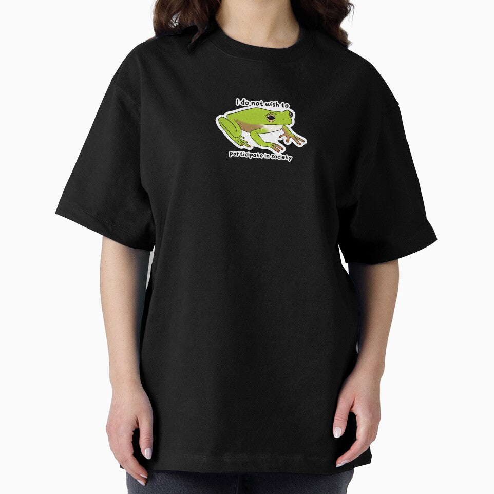 I Do Not Wish Participate Society Silly Frog Frog T-Shirts, Hoodie, Sweatshirt