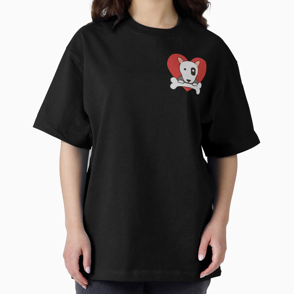 Bull Terrier with a Bone Heart by Myloveforpets T-Shirts, Hoodie, Sweatshirt | BlankRebels.com (Image 2)
