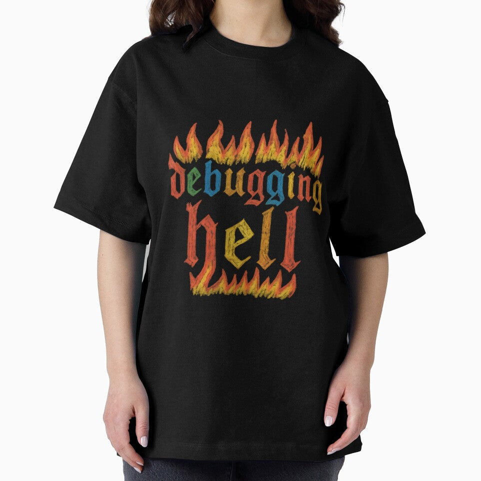 Abandon All Hope — Debugging Hell Halloween Geek Meme by Nerd Romance Café T-Shirts, Hoodie, Sweatshirt (Image 2)