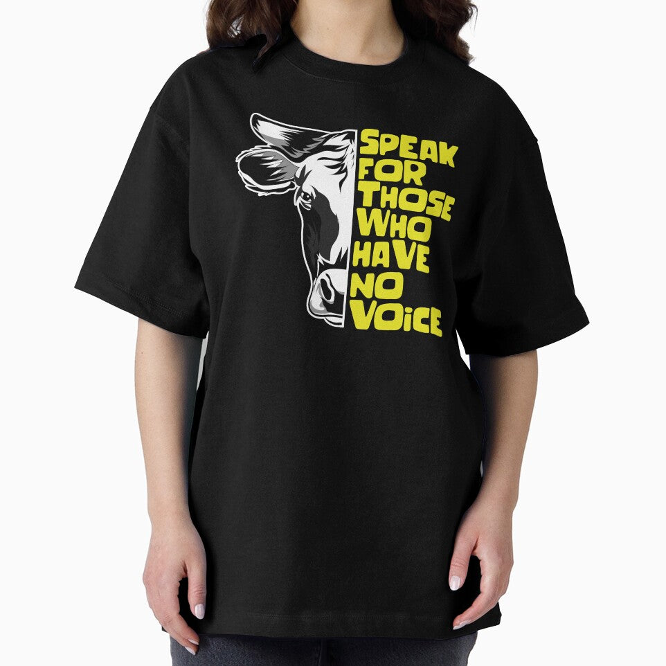 Speak For Those Who Have No Voice Cow Face and Text by EddieBalevo T-Shirts, Hoodie, Sweatshirt | BlankRebels.com (Image 2)
