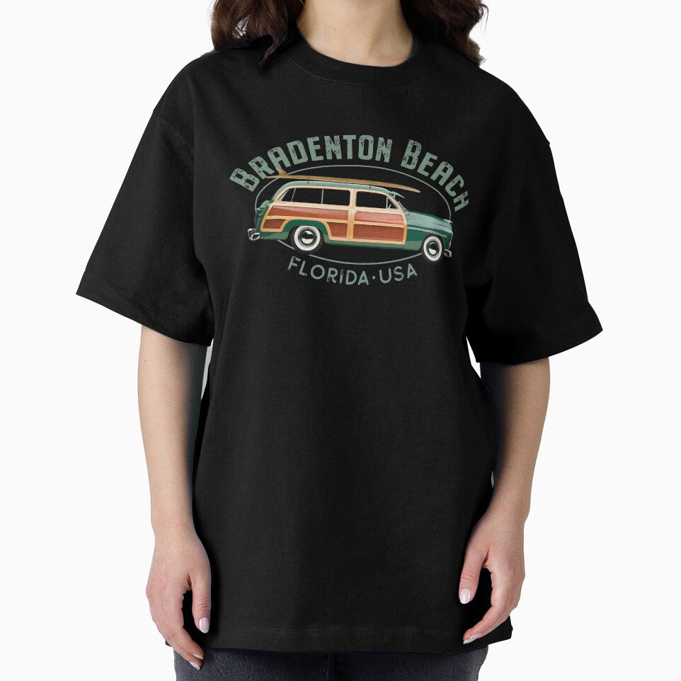 Bradenton Beach Florida Vintage Surfing Design by Futurebeachbum T-Shirts, Hoodie, Sweatshirt | BlankRebels.com (Image 2)