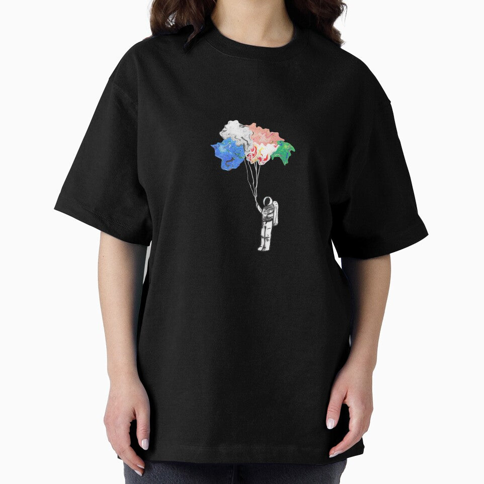 cute astronaut holding onto abstract balloons by MadeByStorm T-Shirts, Hoodie, Sweatshirt | BlankRebels.com (Image 2)