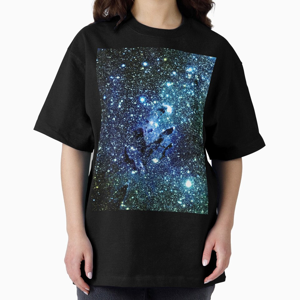 Galaxy The Eagle Nebula / Pillars of Creation Ocean Blue by 2sweetsDesign T-Shirts, Hoodie, Sweatshirt (Image 2)