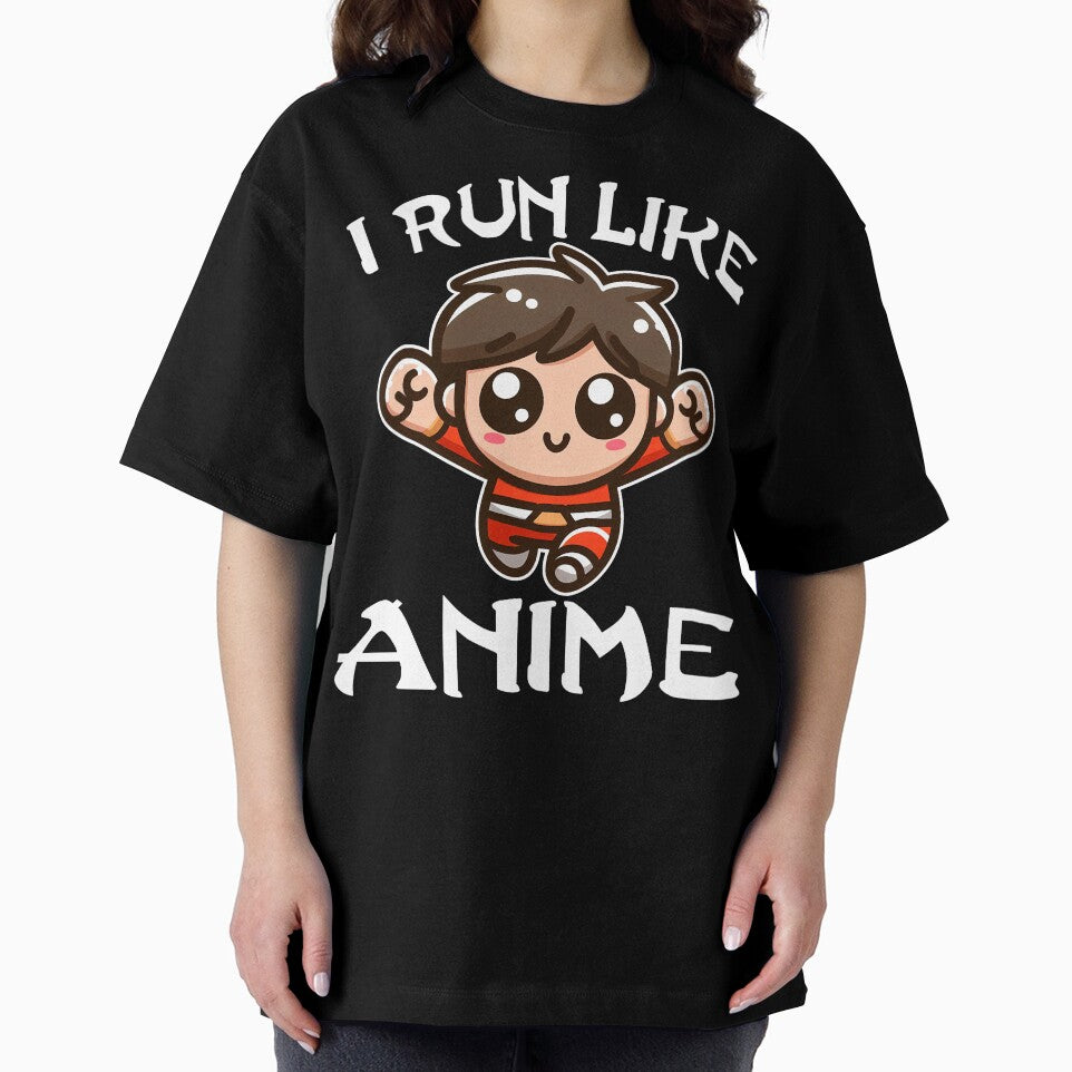 I RUN LIKE ANIME CHARACTER - ANIME GIFT by KEF Custom T-Shirts, Hoodie, Sweatshirt | BlankRebels.com (Image 2)