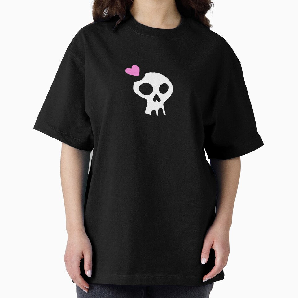 Fantasy Kawaii Goth Pastel Goth Cute Pastel Heart Bow Skull Design by RainbowDoveShop
