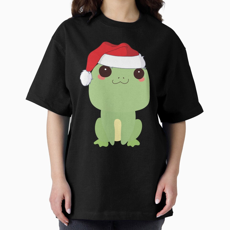 Cute frog in a Santa Hat.  Cottagecore Christmas frog by HopItStudio T-Shirts, Hoodie, Sweatshirt | BlankRebels.com (Image 2)