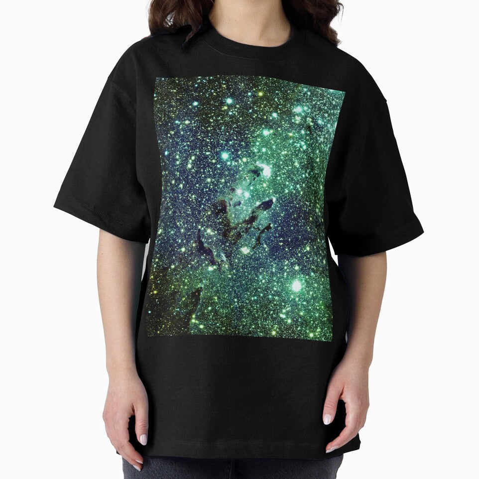 Galaxy The Eagle Nebula / Pillars of Creation Green by 2sweetsDesign T-Shirts, Hoodie, Sweatshirt | BlankRebels.com (Image 2)