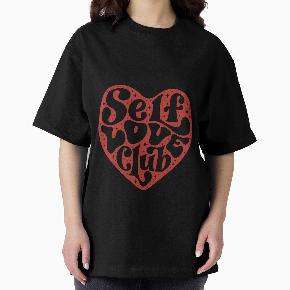 Self Love Club – Heart Shaped Typography Design by StylizerStudio T-Shirts, Hoodie, Sweatshirt | BlankRebels.com (Image 2)