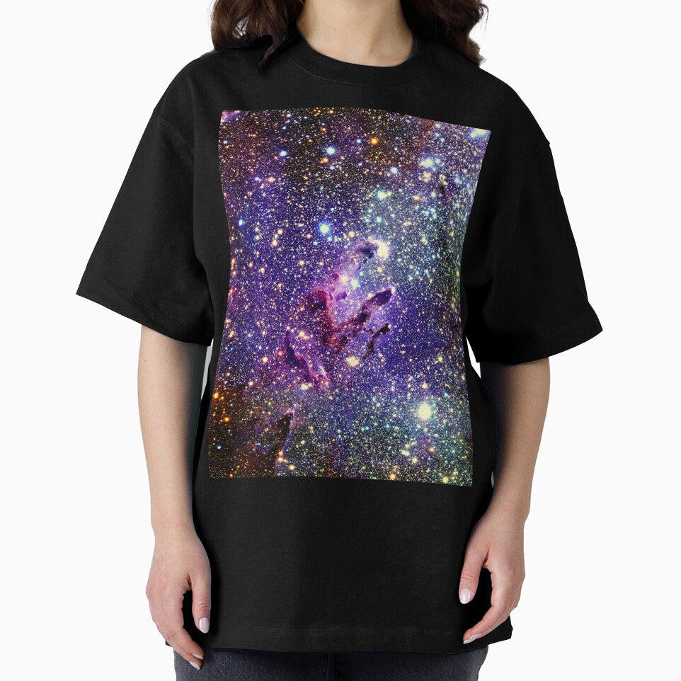 Galaxy The Eagle Nebula / Pillars of Creation dark & colorful by 2sweetsDesign T-Shirts, Hoodie, Sweatshirt (Image 2)