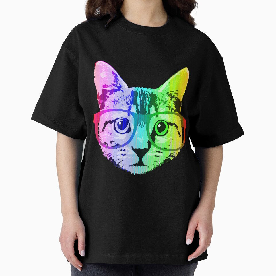 Funny Rainbow Cat by ROBOTFACE T-Shirts Hoodie, Sweatshirt | BlankRebels.com (Image 2)
