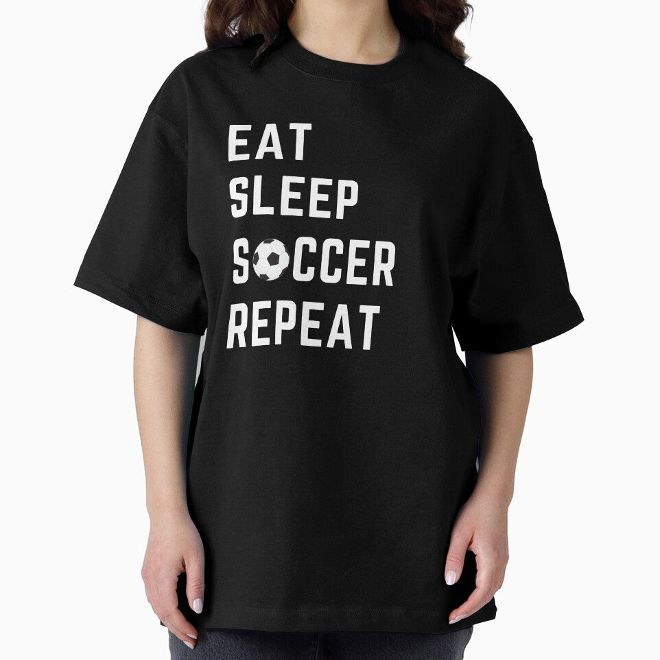 eat sleep soccer repeat funny cool soccer gift football fan by Panda  Art