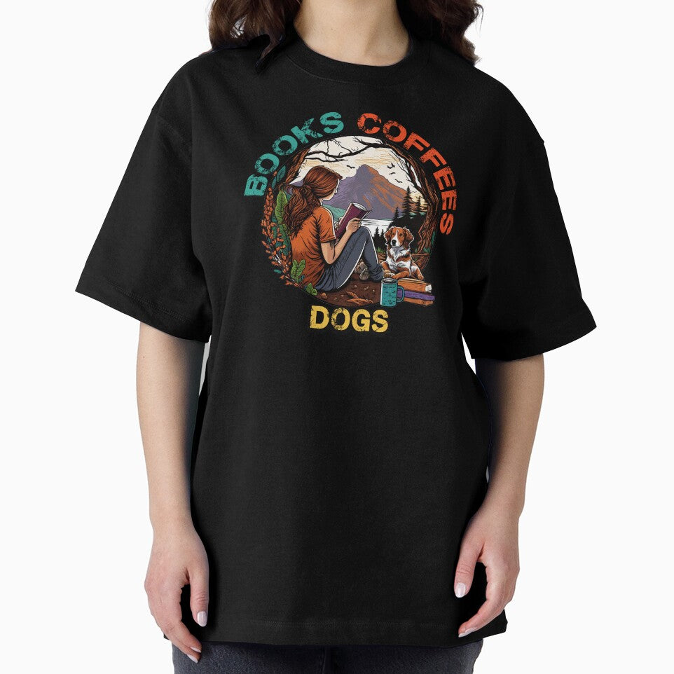 Books and Dogs and Coffee and Social Justice a Classic T-Shirt for Lovers by Emma Studio Hoodie, Sweatshirt (Image 2)