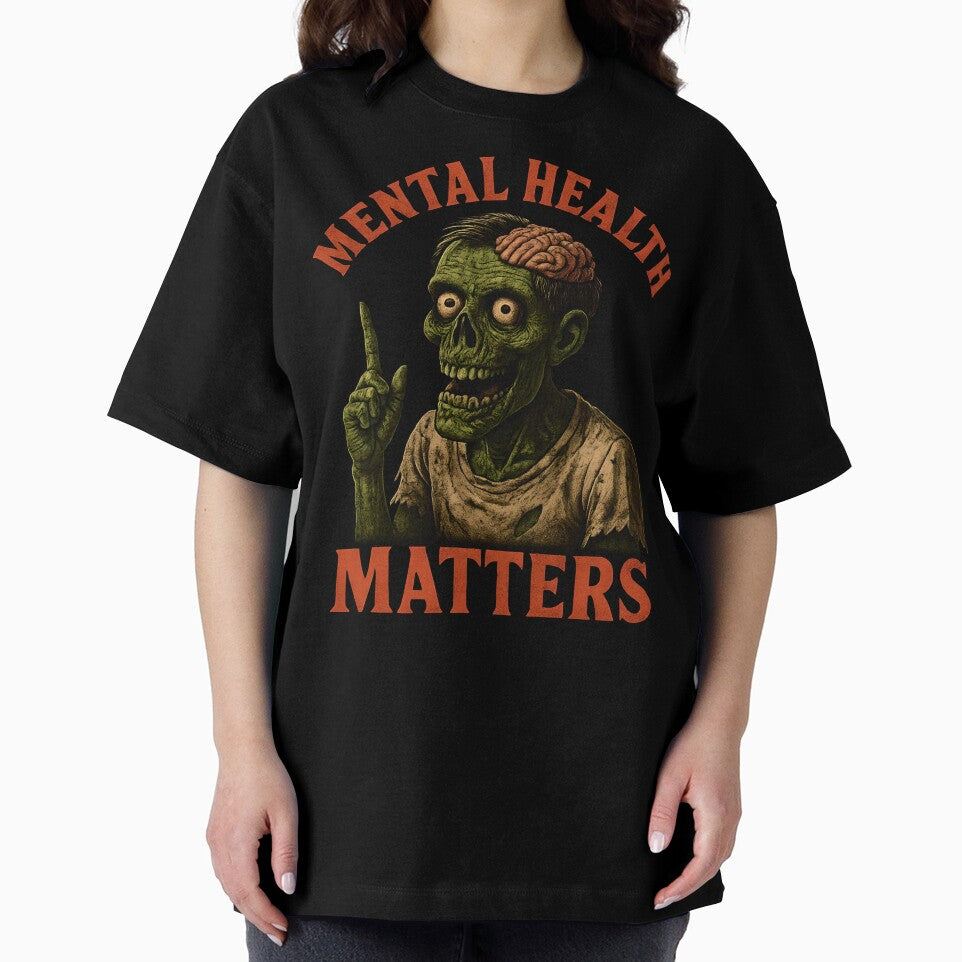 Zombie - Mental Health Matters by NightTimeJ T-Shirts, Hoodie, Sweatshirt | BlankRebels.com (Image 2)