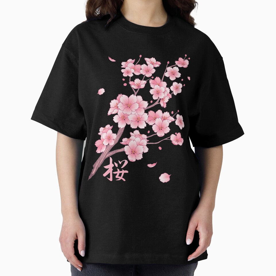 Falling Sakura Cherry Blossom by arterialmotive T-Shirts, Hoodie, Sweatshirt | BlankRebels.com (Image 2)