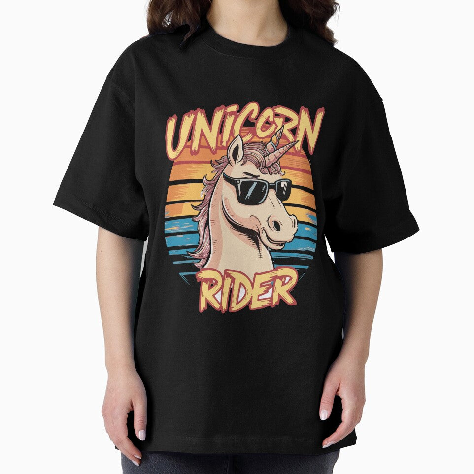 Unicorn Rider Rainbow Sunset colors by DXINERZ T-Shirts, Hoodie, Sweatshirt | BlankRebels.com (Image 2)