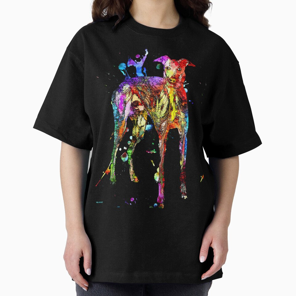 Greyhound Black Grunge by Daniel Janda T-Shirts, Hoodie, Sweatshirt | BlankRebels.com (Image 2)