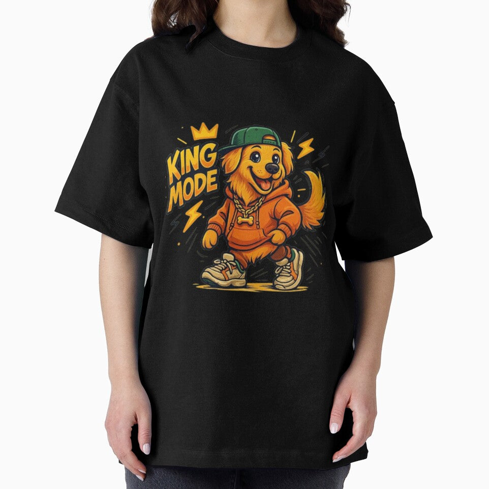 King Mode – Golden Retriever Dog Lover Gift | Loyal Intelligent Family Companion, Confident Alpha Retriever Design for Dog Mom & Dog Dad by Typologystudios