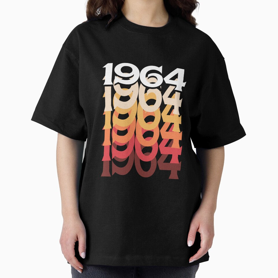 Vintage 60s 54th Birthday T Shirt Distressed 1964 Mom Gift by roarr Hoodie, Sweatshirt | BlankRebels.com (Image 2)