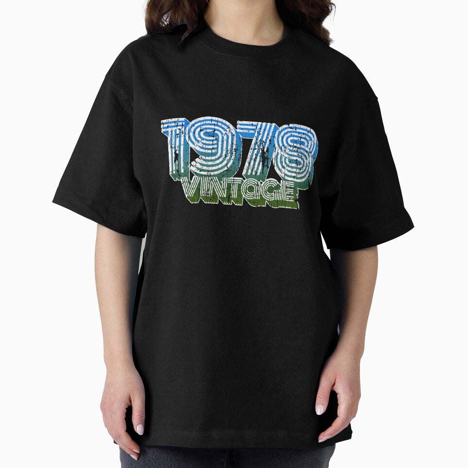 Vintage 70s 40th Birthday T Shirt Oldschool 1978 Mom Gift by roarr Hoodie, Sweatshirt | BlankRebels.com (Image 2)