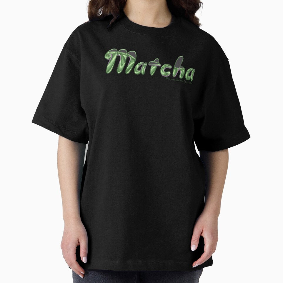 Matcha Word Aesthetic Green Tea Design by KrystalBStudios T-Shirts, Hoodie, Sweatshirt | BlankRebels.com (Image 2)