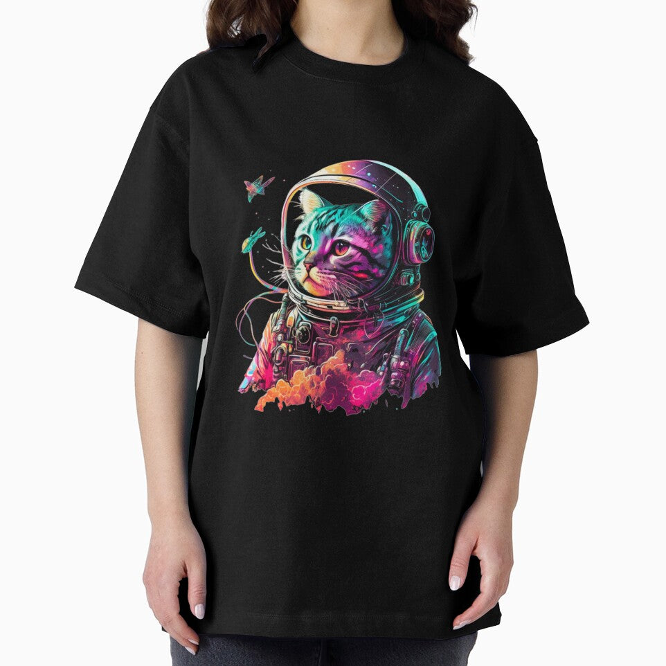 Cat Astronaut Colorfull by Aletra-Studio T-Shirts, Hoodie, Sweatshirt | BlankRebels.com (Image 2)