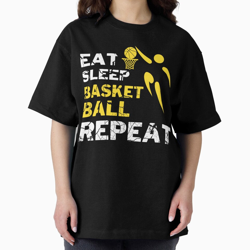 Eat Sleep Basketball Repeat by backham-design T-Shirts, Hoodie, Sweatshirt | BlankRebels.com (Image 2)
