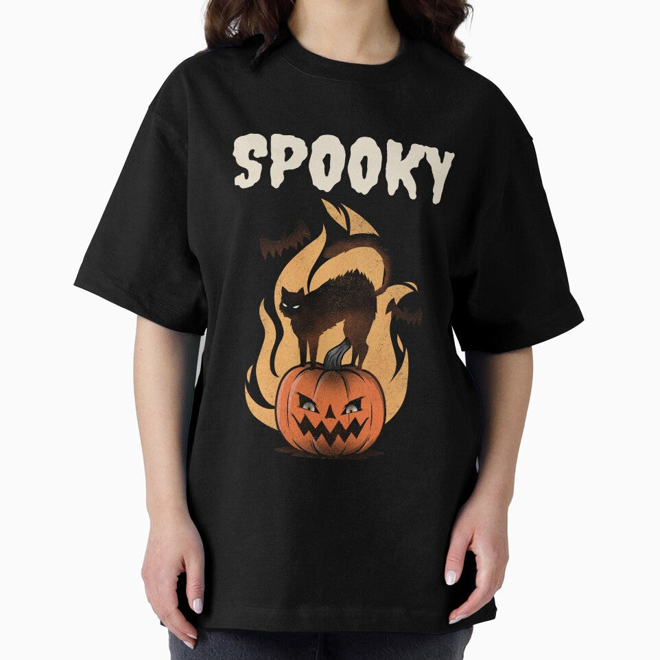 Spooky Black Cat on a Grinning Halloween Pumpkin by Mariana Piana T-Shirts, Hoodie, Sweatshirt | BlankRebels.com (Image 2)