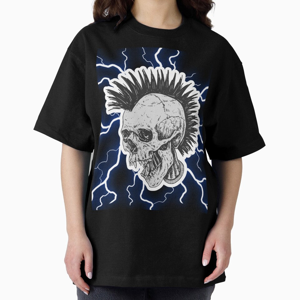 Thunder Lightning Skull Graphic by MotionWaves T-Shirts, Hoodie, Sweatshirt | BlankRebels.com (Image 2)