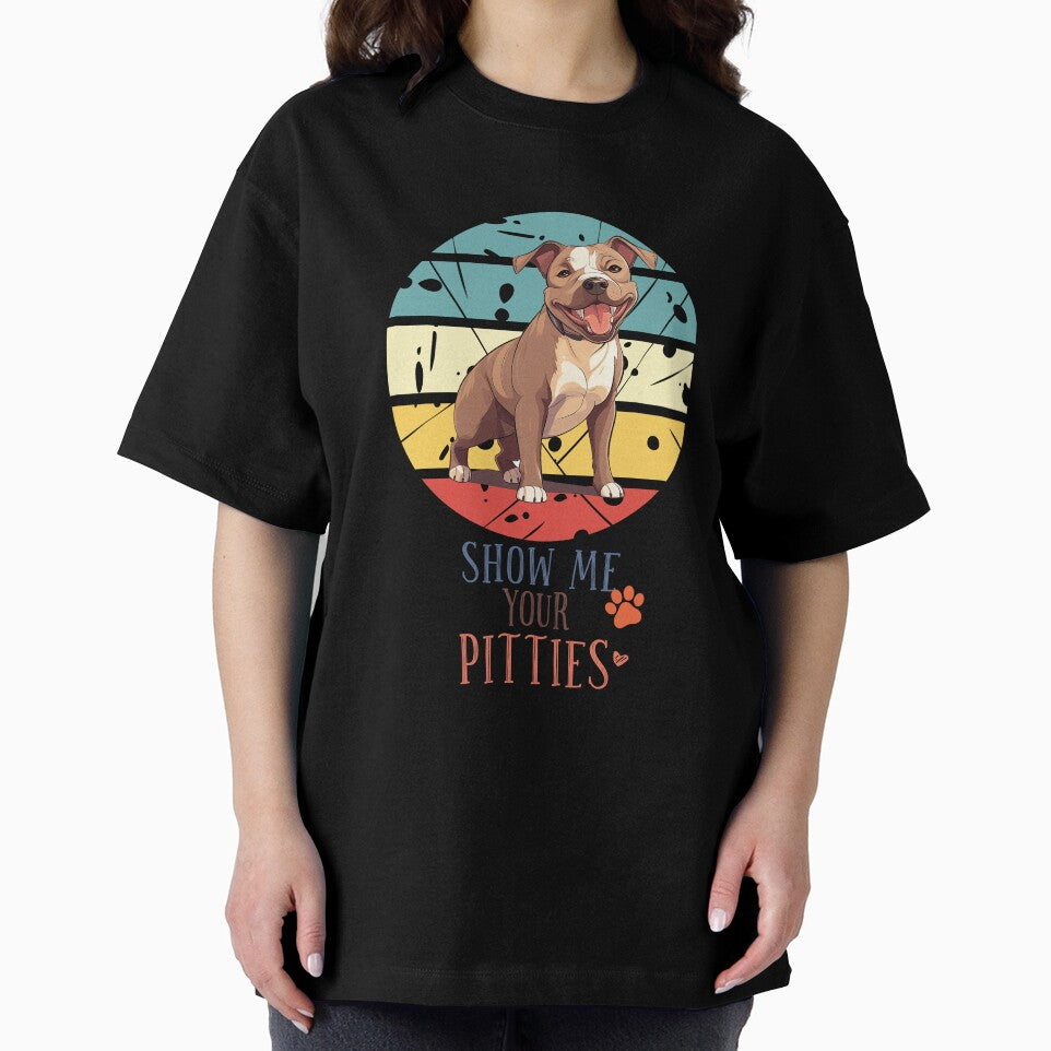 Pitbull Retro Sunset Vintage Dog Lover Cute Pet Gift Dog Paw by darunwan T-Shirts, Hoodie, Sweatshirt (Image 2)