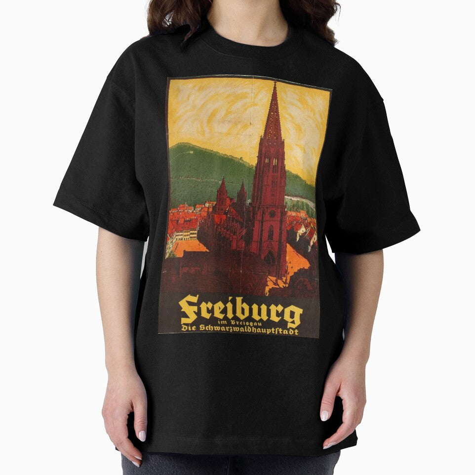 Freiburg, Germany - Vintage Travel Poster by SALON DES ARTS T-Shirts, Hoodie, Sweatshirt | BlankRebels.com (Image 2)